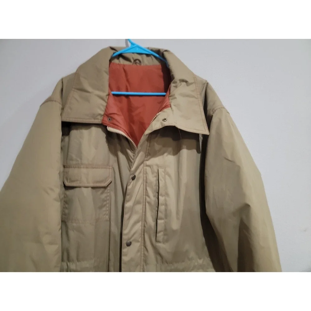 Fieldmaster Mens Khaki Jacket‎ Zip and Button Heavy Size 2XL?? Vintage